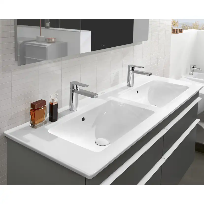 Tvättställ villeroy & Boch Venticello 4111DJ01 Vit Alpin, Med Bräddavlopp, Utan Blandarhål, för Väggmonterad blandare