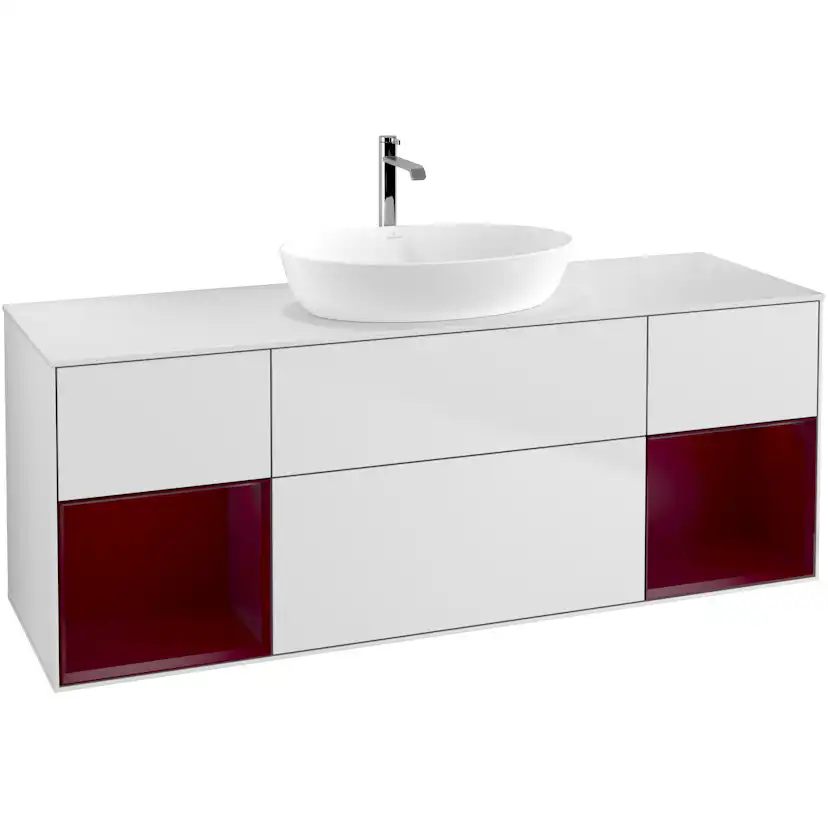 Tvättställsskåp Villeroy & Boch Finion med Två Hyllor och Bänkskiva för Fristående Tvättställ från Artis & Collaro
