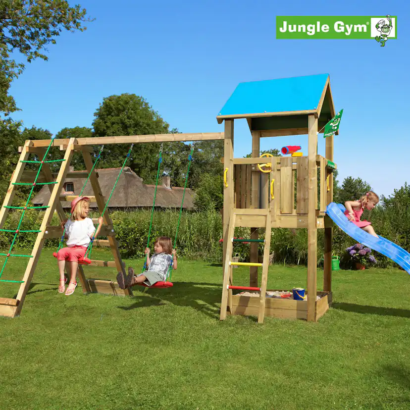 Lektorn Jungle Gym Castle Inkl Climb Modul X'tra och Rutschkana