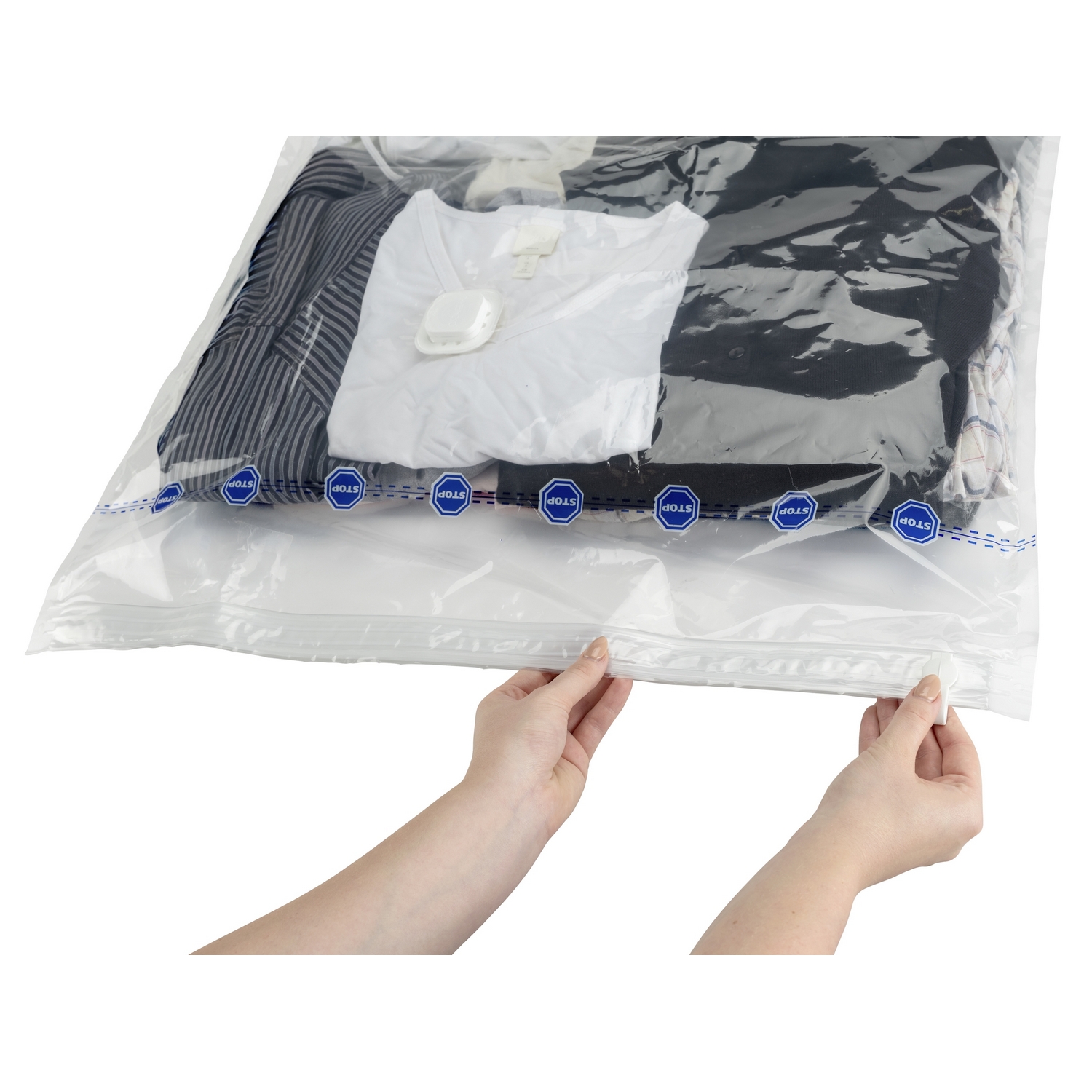 Vakuumpåse WENKO Vakuum Platsbesparande Klädförvaring för Upphängning 70x105 cm