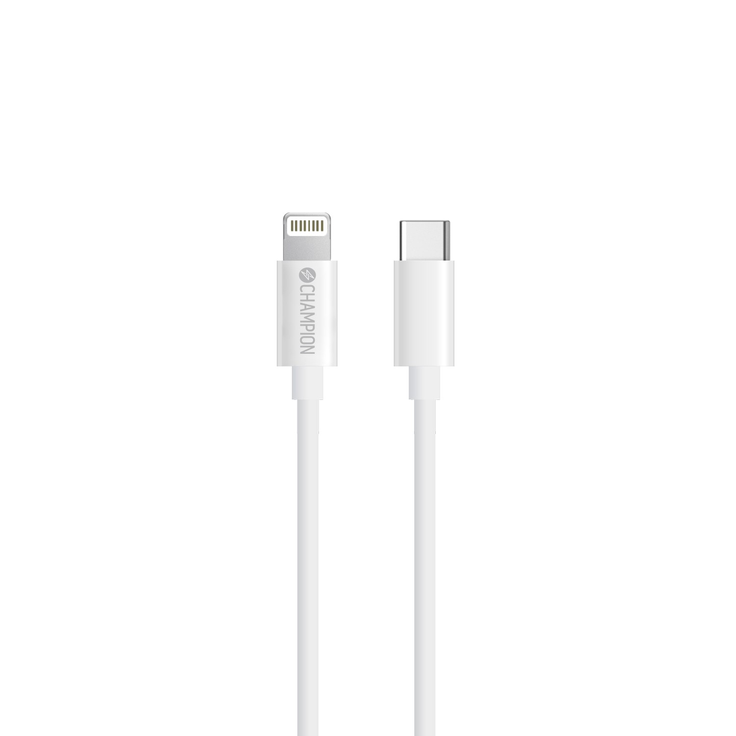 Laddare Champion 20W + USB-C till Lightning Kabel Vit