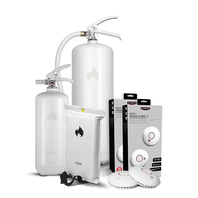 Brandskydd Housegard Lilla Villapaketet White Design
