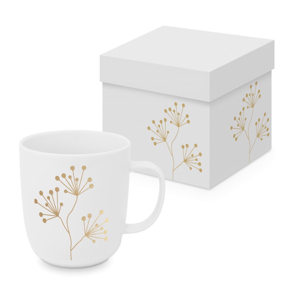 Mugg Paperproducts Design Pure Gold Berries Matt 35 cl