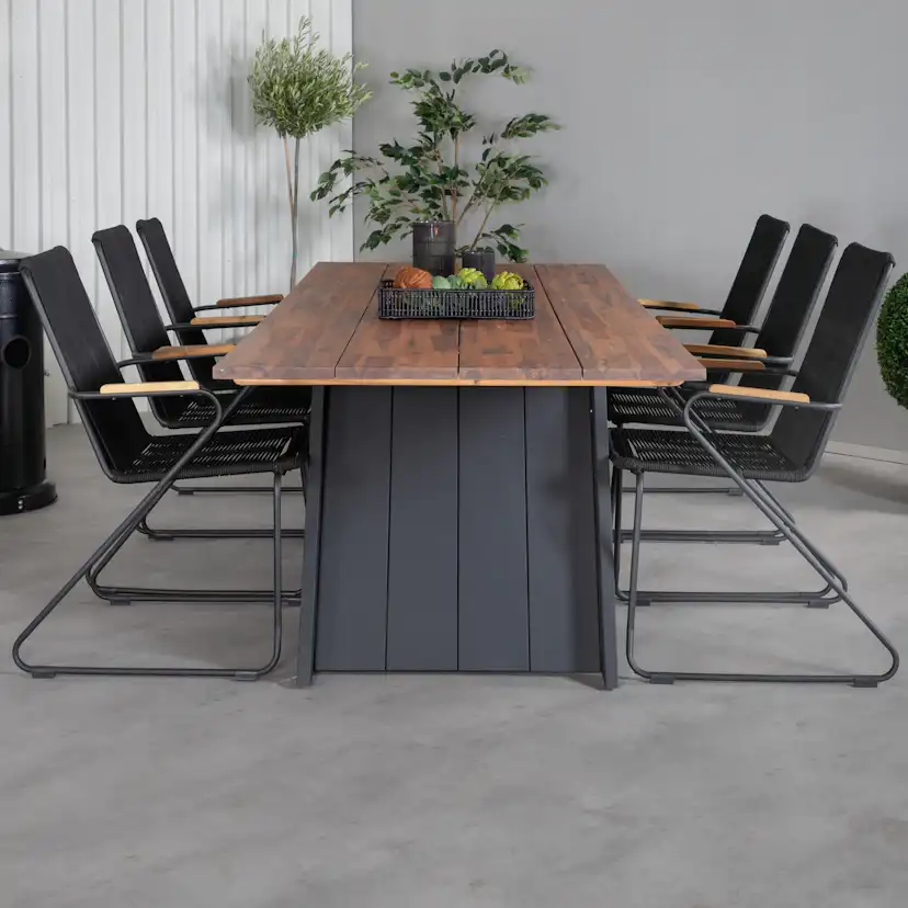 Matgrupp Venture Home Doni med 6 Billy Karmstolar