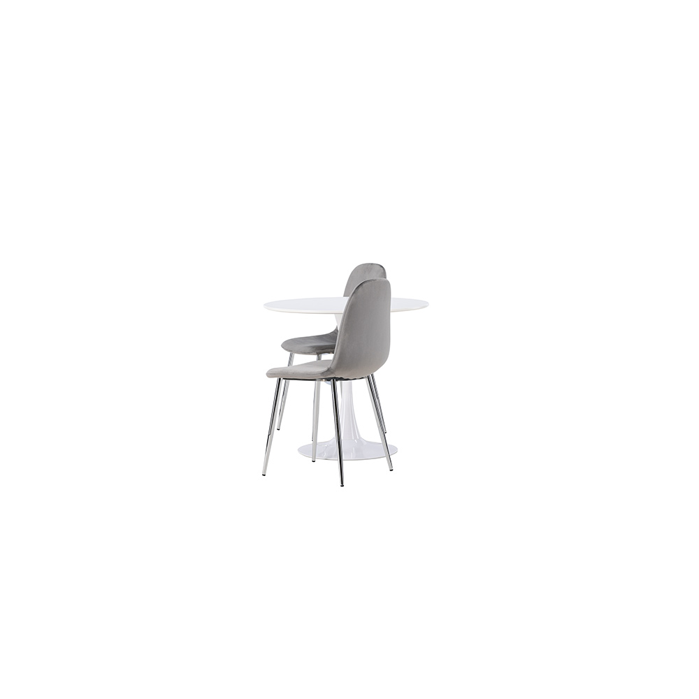 Matgrupp Venture Home Hamden Ø80 cm med 2 st Eva stolar