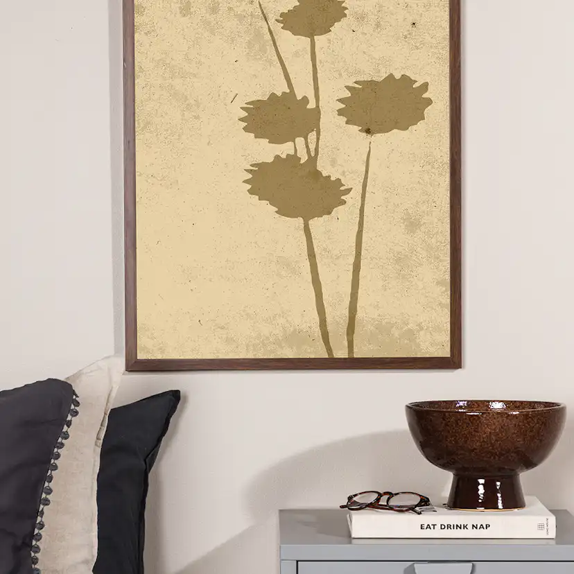 Posters Venture Home Flower Art Beige