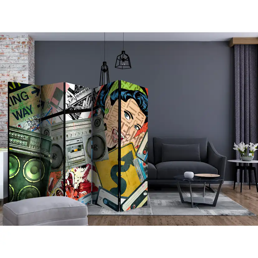 Rumsavdelare Arkiio Graffiti Girl II 225x172 cm