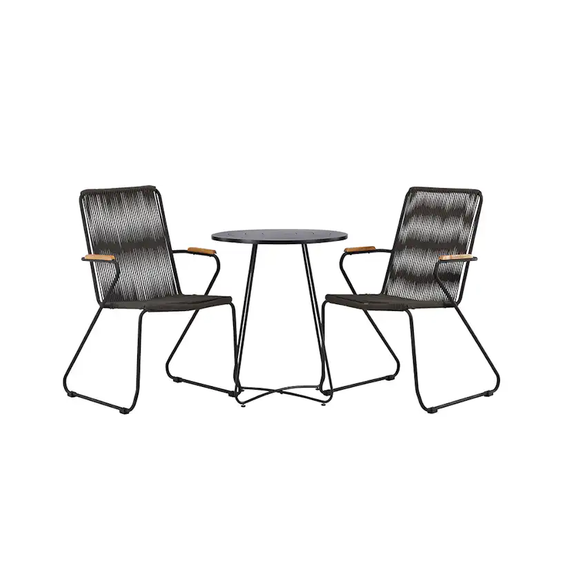 Cafégrupp Venture Home Bacong Bord med 2 Bois Stolar