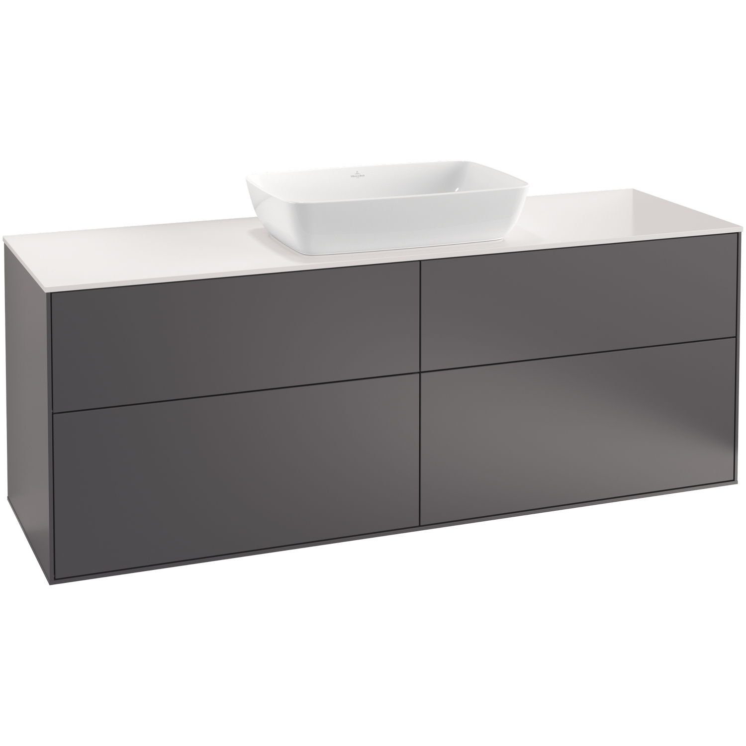 Tvättställsskåp Villeroy & Boch Finion med 4 Lådor och Bänkskiva för Fristående Tvättställ