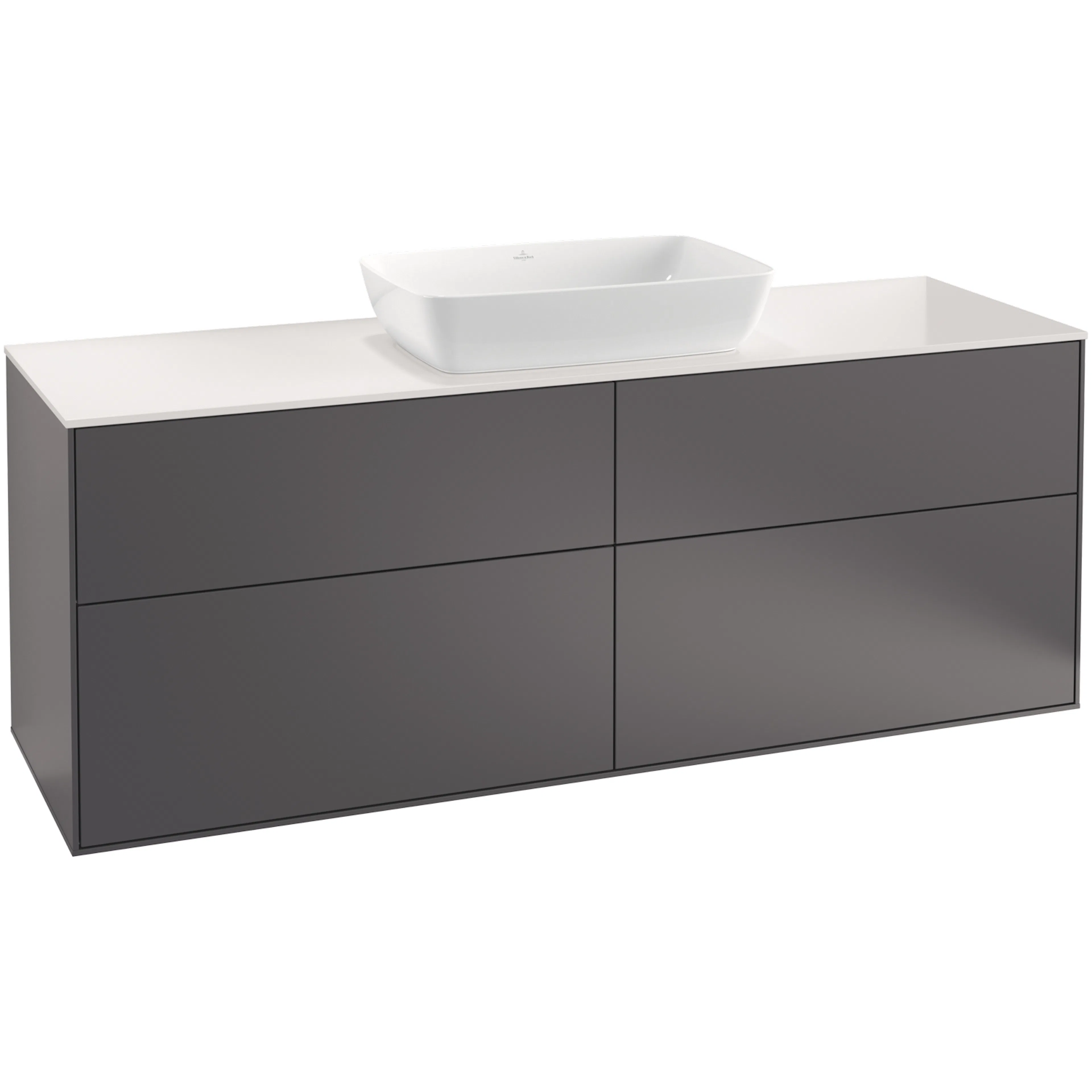 Tvättställsskåp Villeroy & Boch Finion med 4 Lådor och Bänkskiva för Fristående Tvättställ