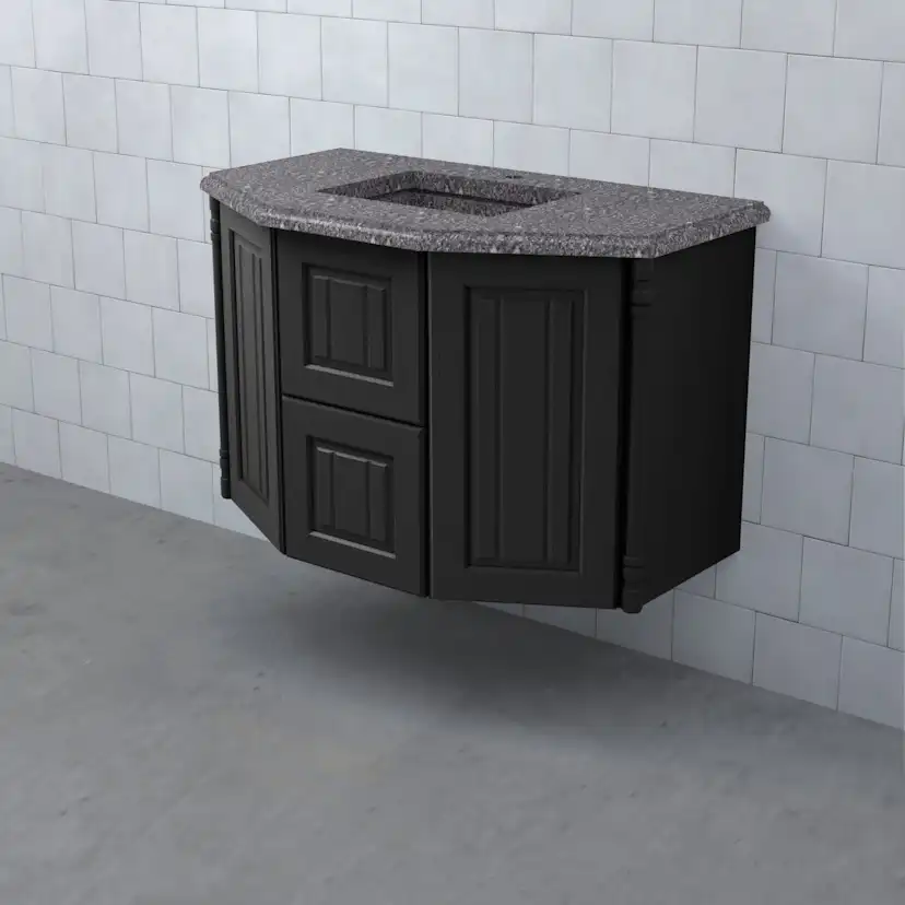 VALHALL Kommod 90 Lådor Svart Valhall 90, Bredd: 900 mm, Svart