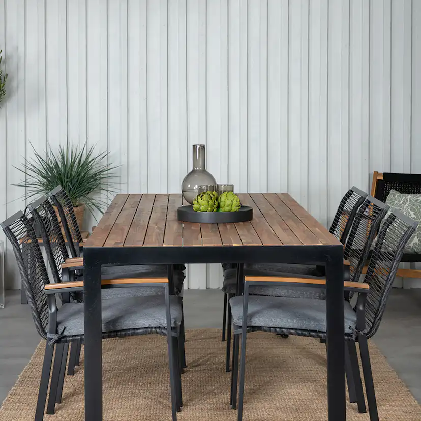 Matgrupp Venture Home Bois med 6 Deni Stolar