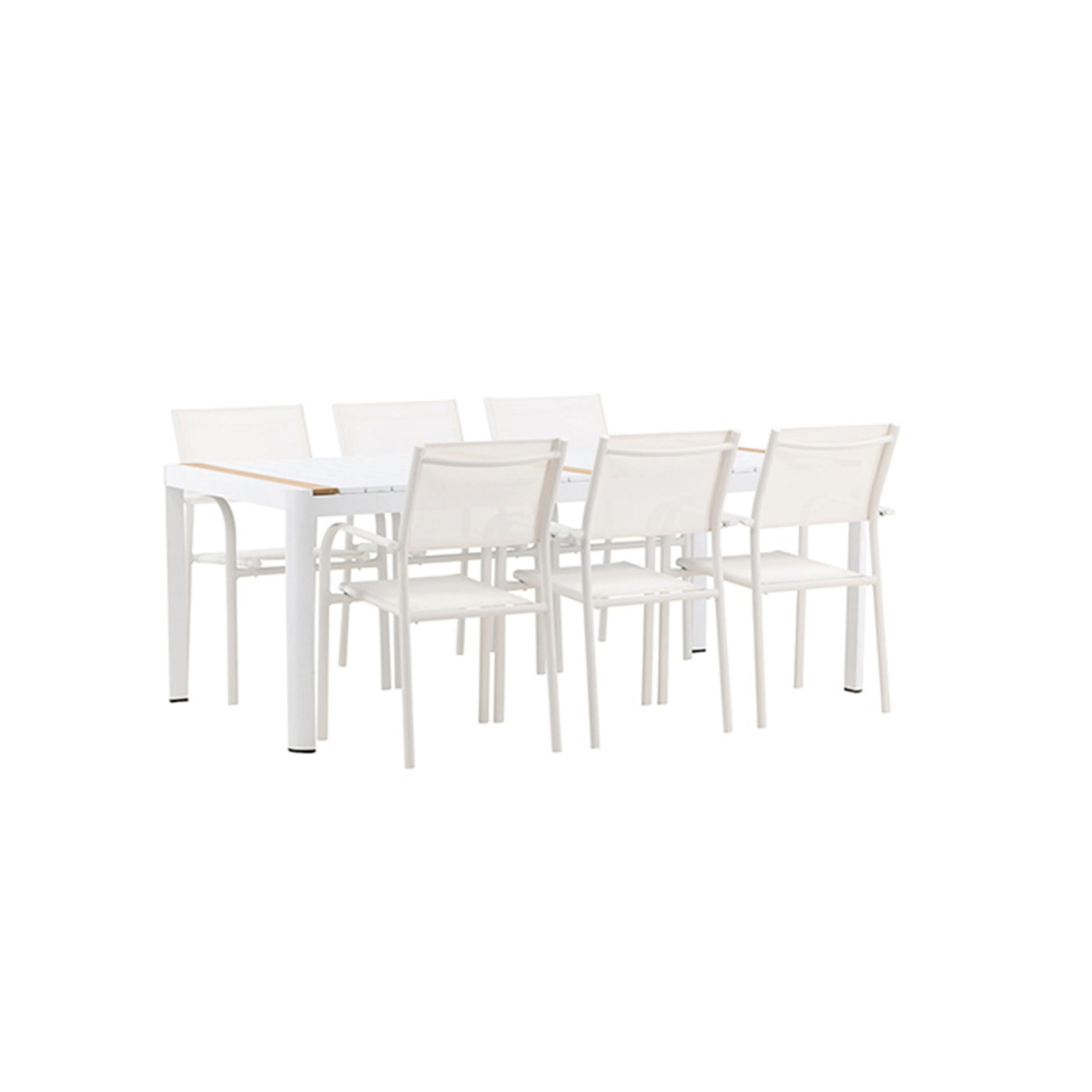 Matgrupp Venture Home Togo med 6 Santorini stolar