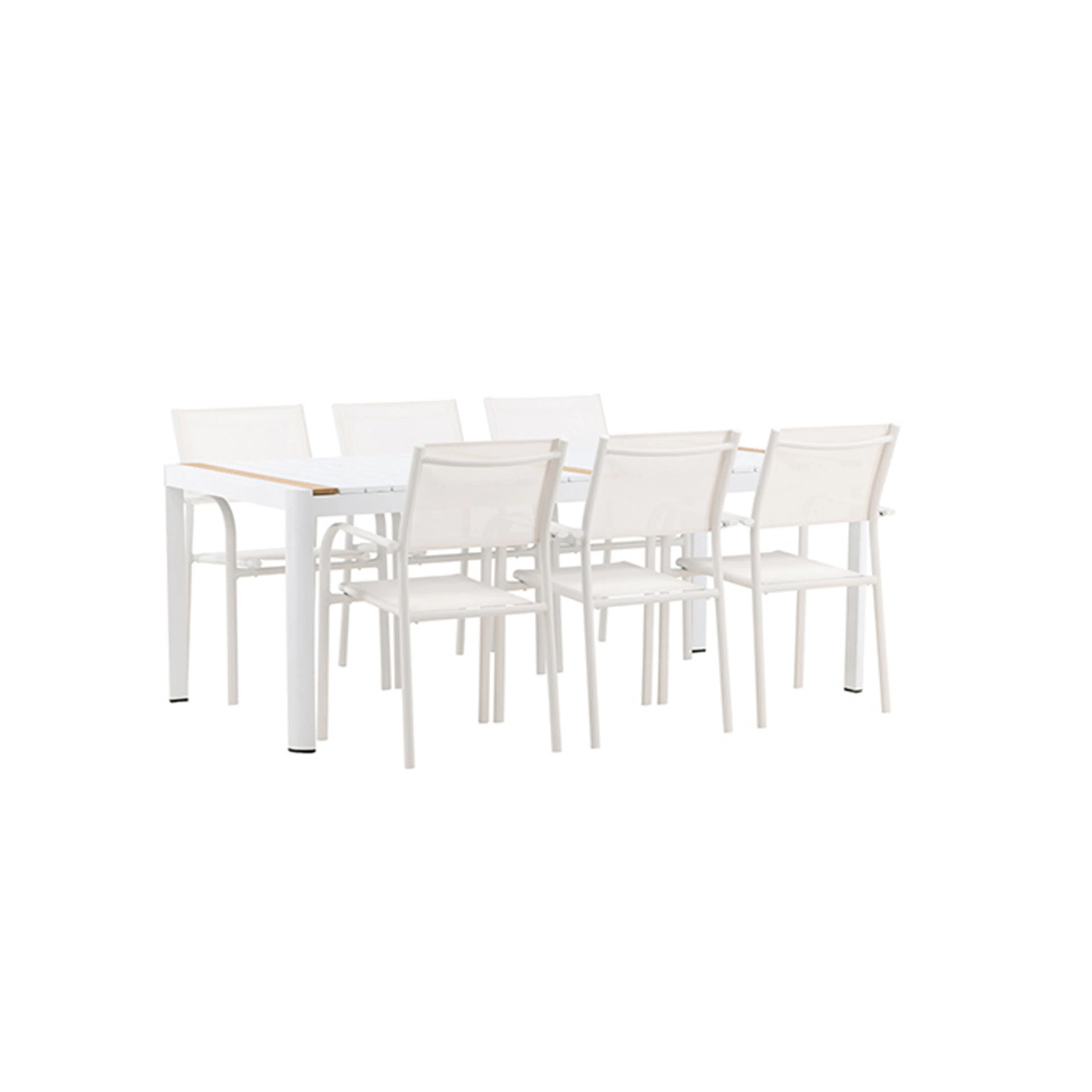 Matgrupp Venture Home Togo med 6 Santorini stolar