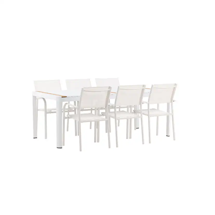 Matgrupp Venture Home Togo med 6 Santorini stolar