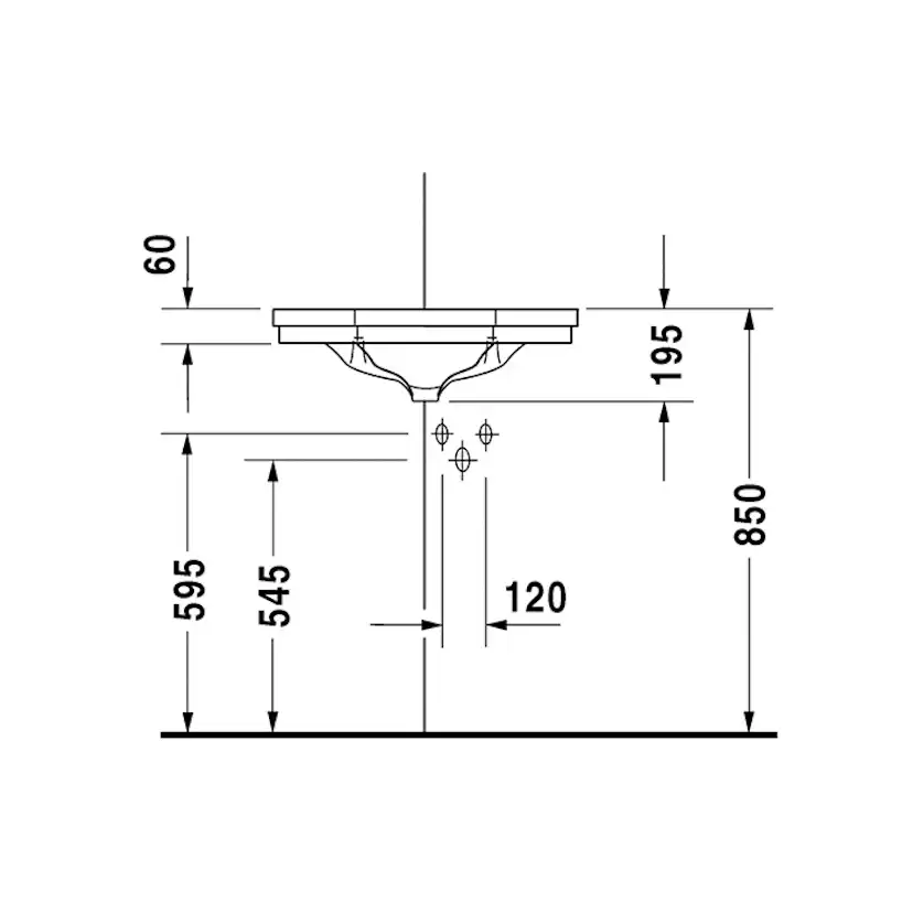 Tvättställ Duravit 1930 079342