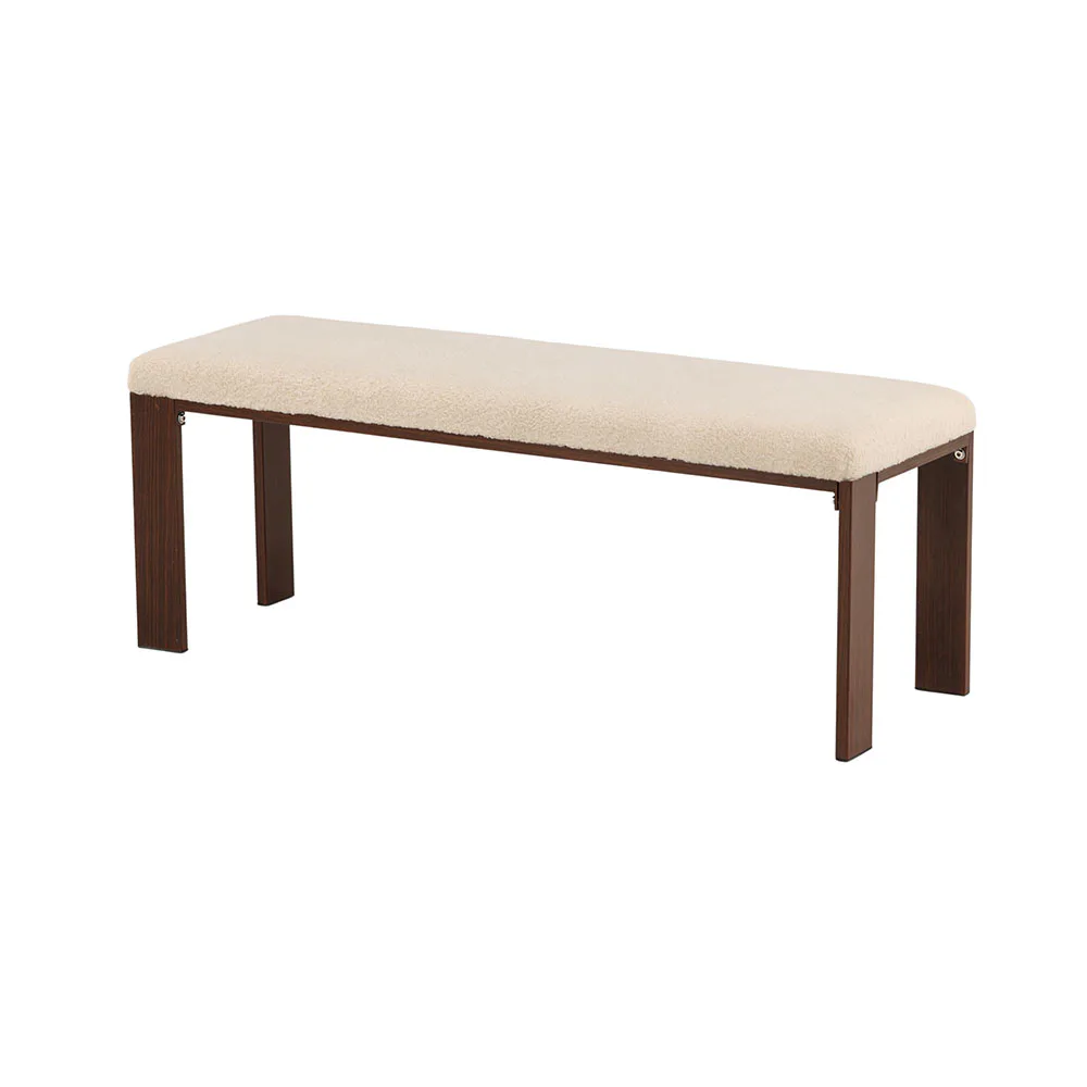 Sittbänk Venture Home Chester Off White Rektangulär Bänk 120cm
