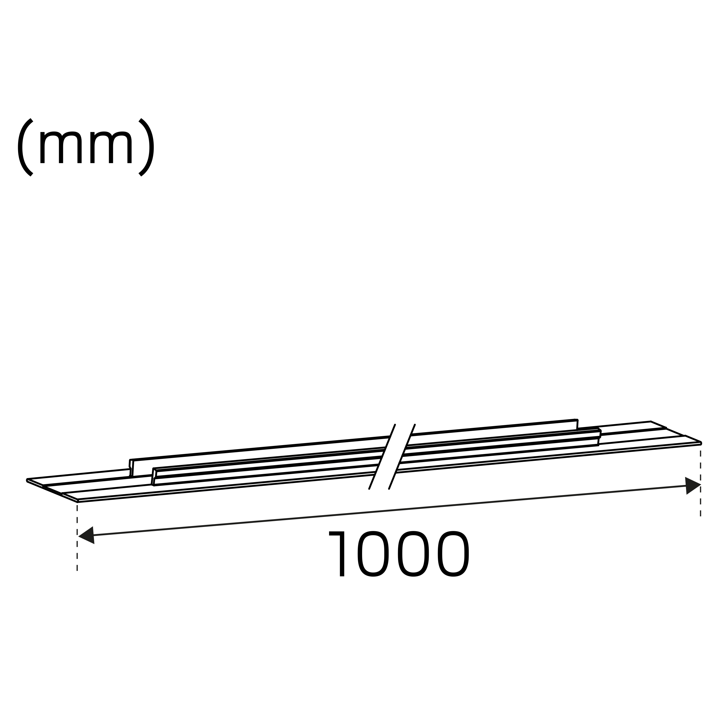 Täcklock Hide-a-lite 1-fas Svart