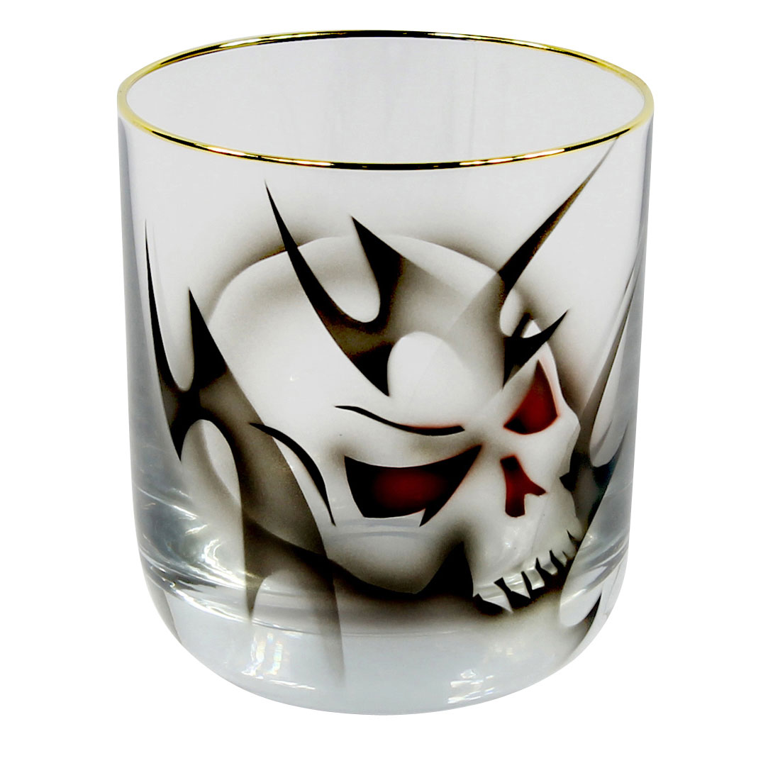 Whiskyglas Nybro Crystal Dödskalle 30 cl