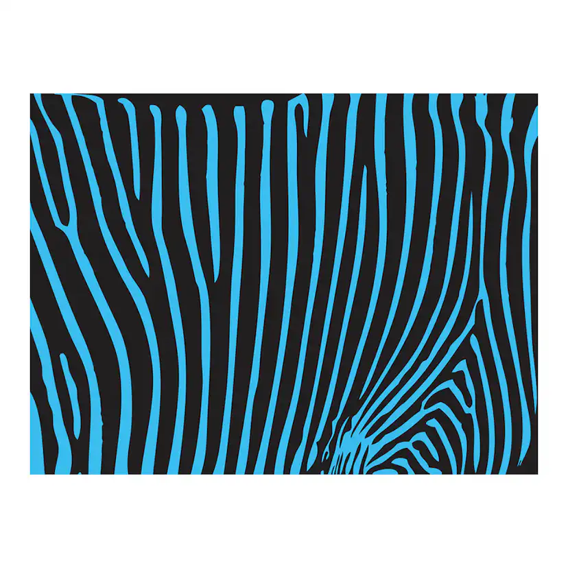 Fototapet Arkiio Zebra Pattern Turkos
