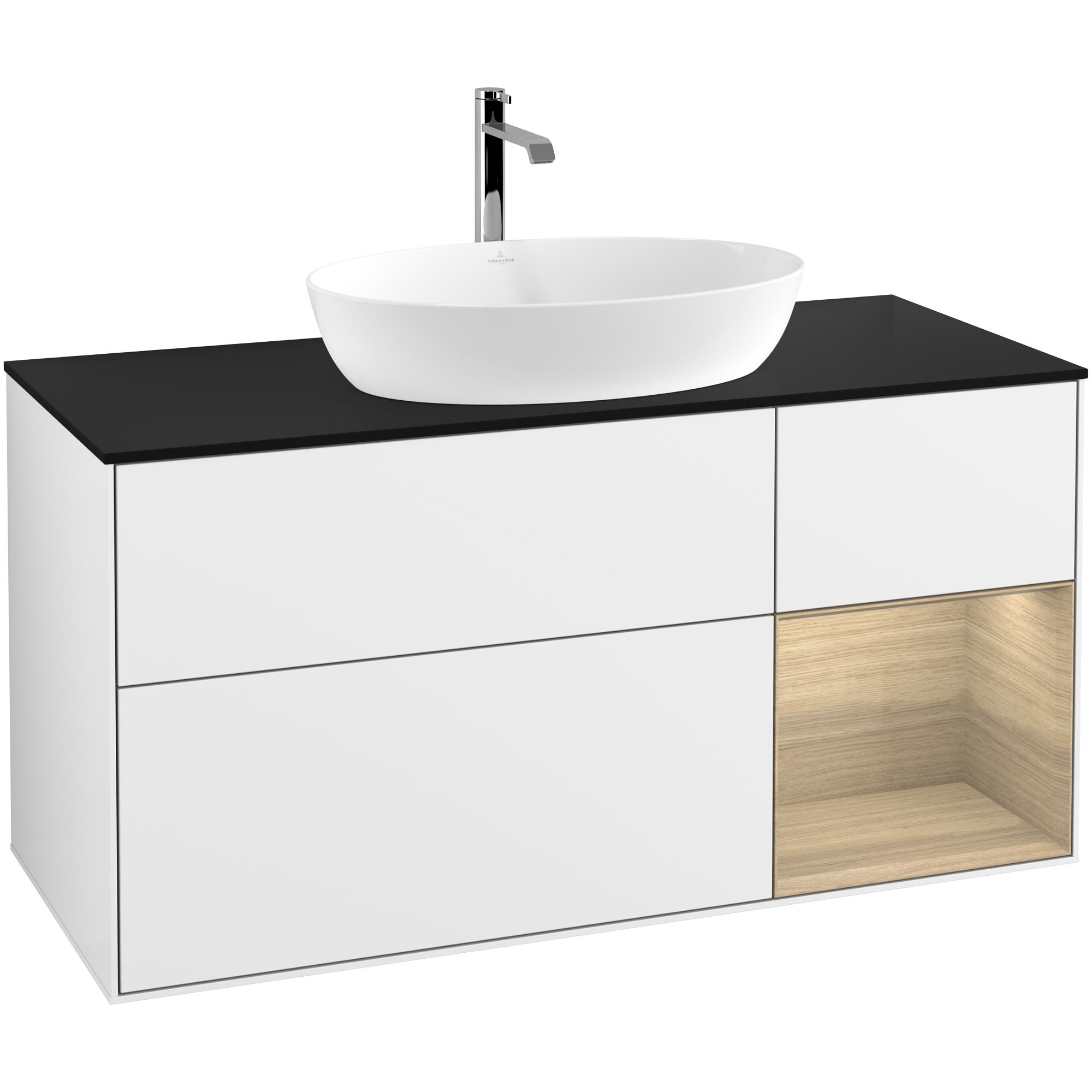 Tvättställsskåp Villeroy & Boch Finion med 3 Lådor Hylla och Bänkskiva för Fristående Tvättställ från Artis & Collaro