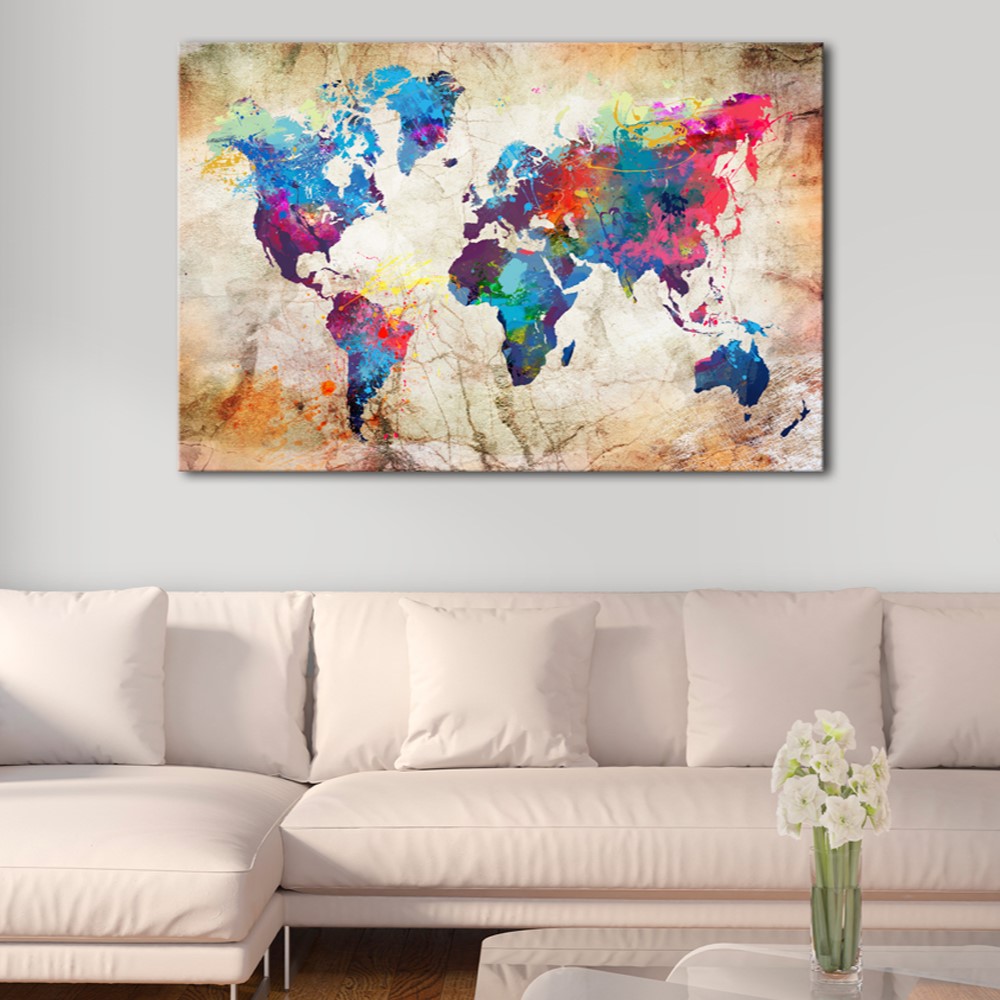 Anslagstavla Arkiio World Map Urban Style