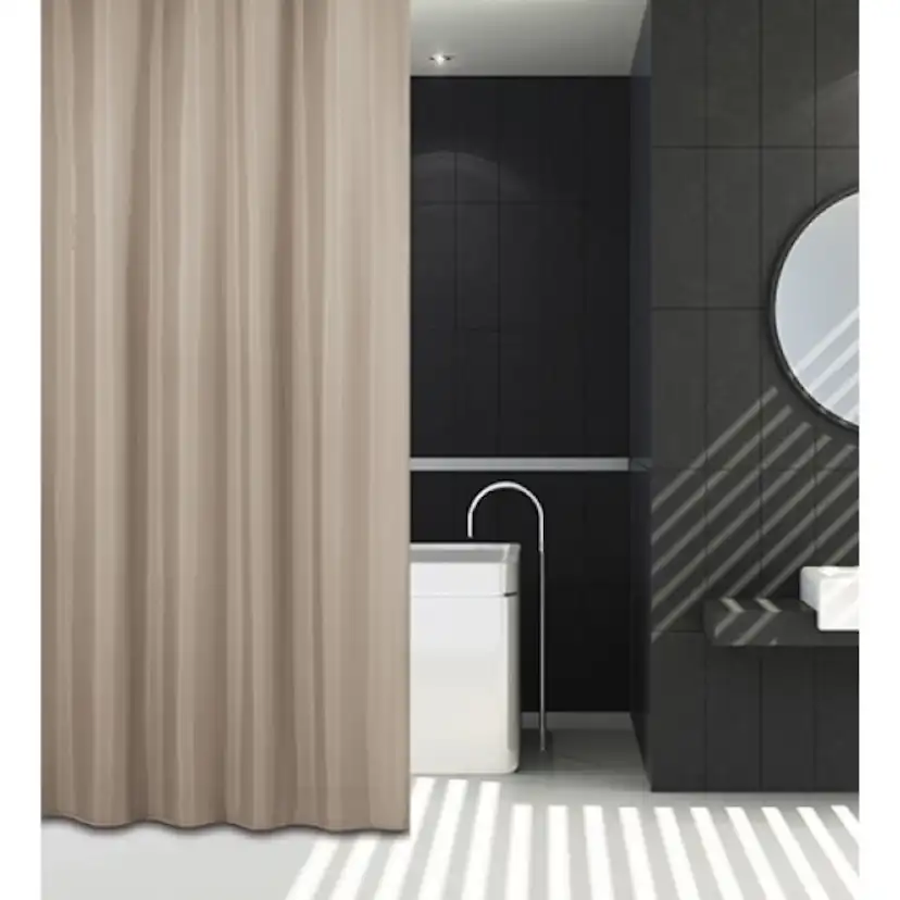 Duschy Pisla Duschdraperi Beige, Textil