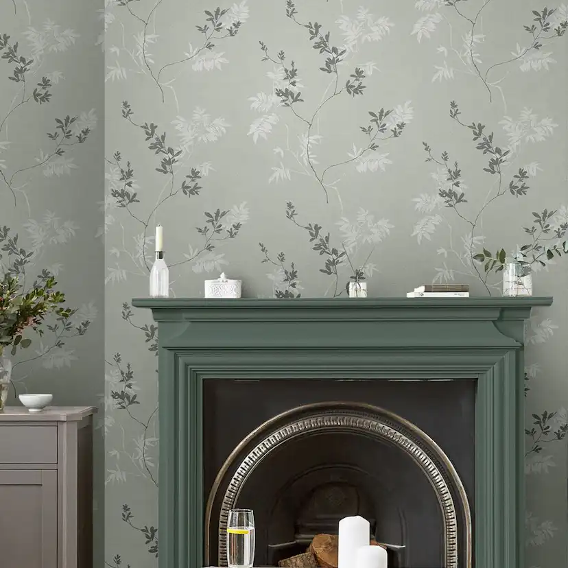 Tapet Laura Ashley Mari Mineral Grön 119840