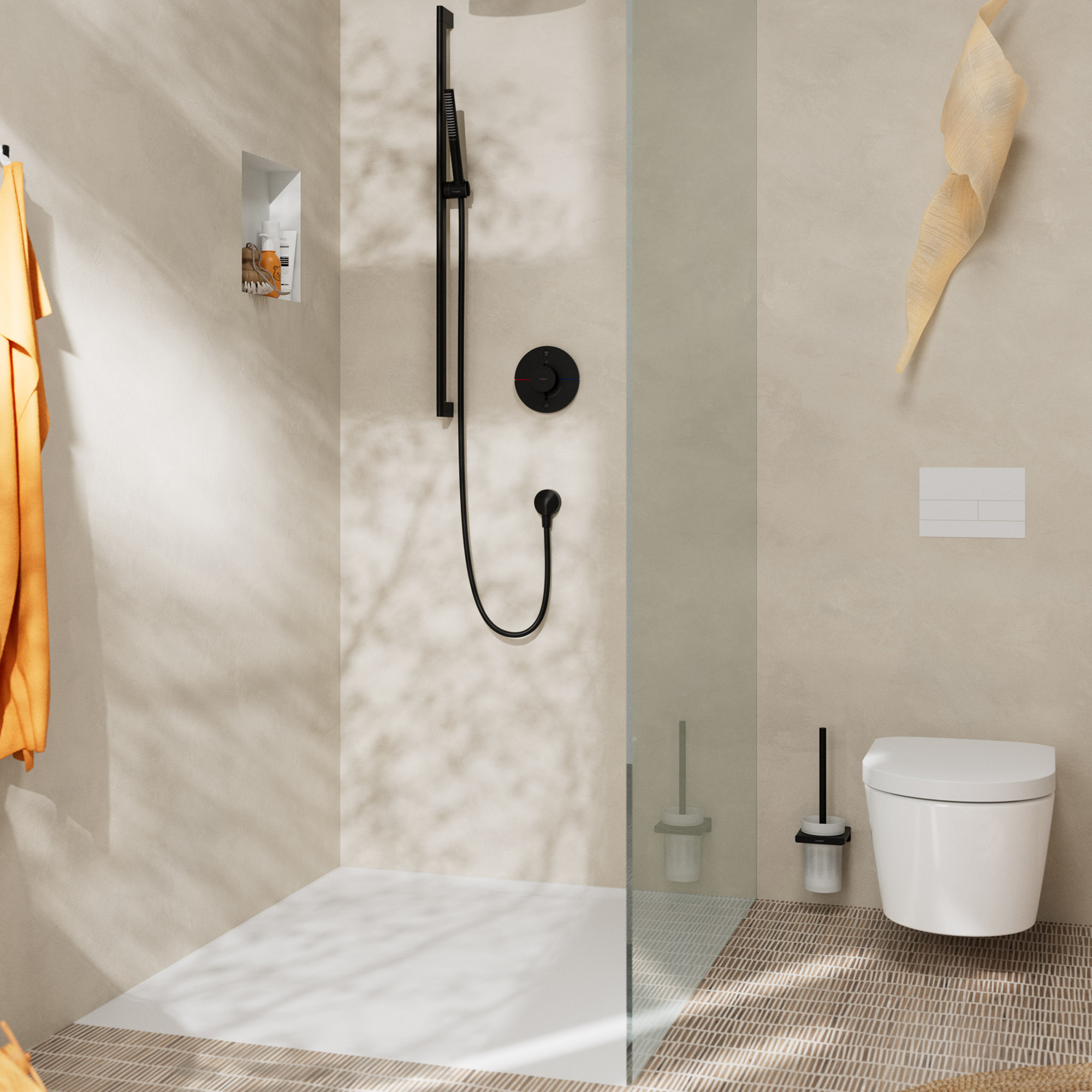 Hansgrohe AddStoris WC-borste Mattsvart Mattsvart