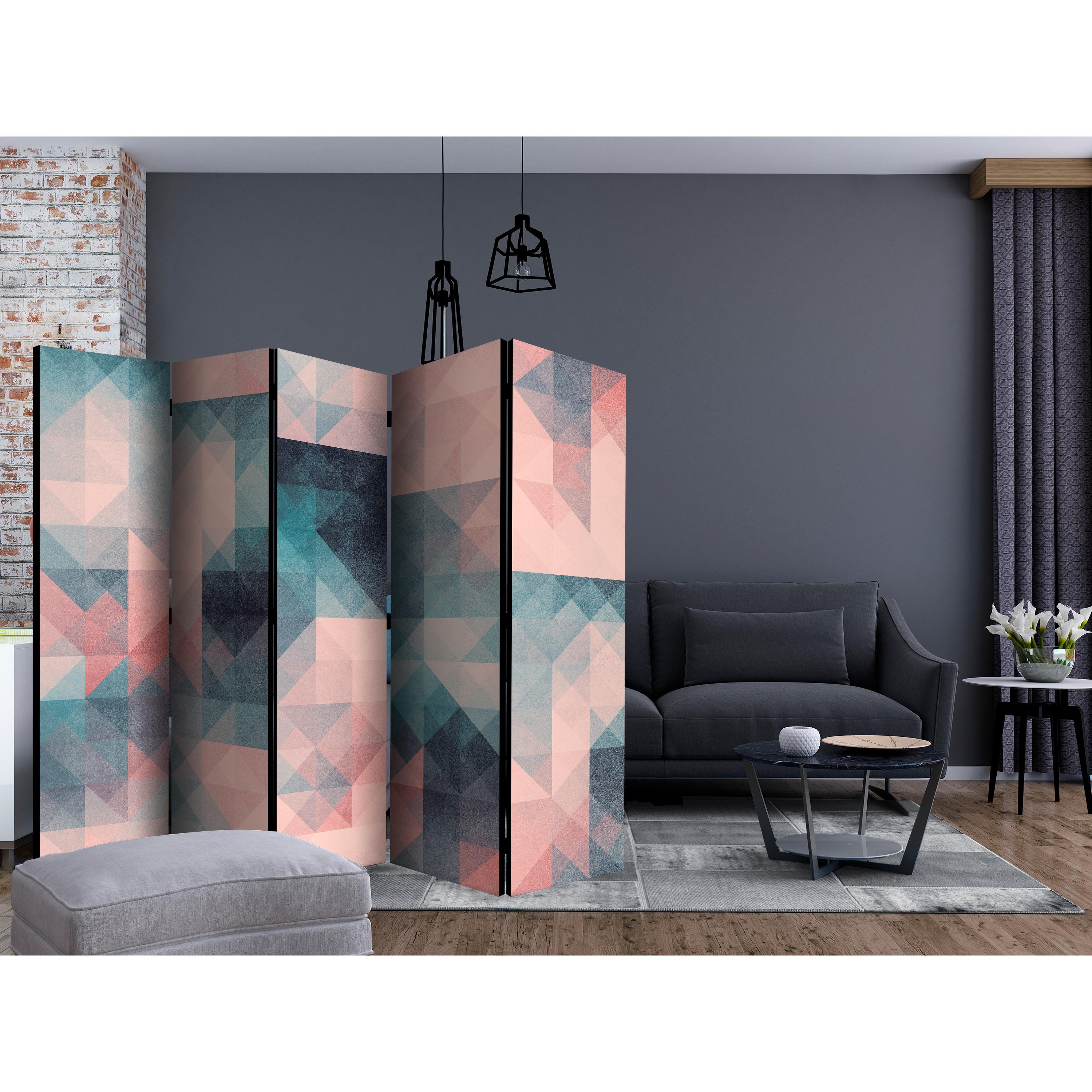 Rumsavdelare Arkiio Pixels Green and Pink II 225x172 cm