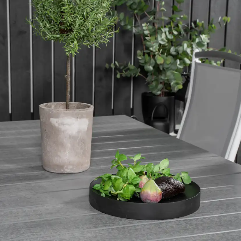 Levels Dining Table 224/324*100 - White Alu / Grey Aintwood Grå