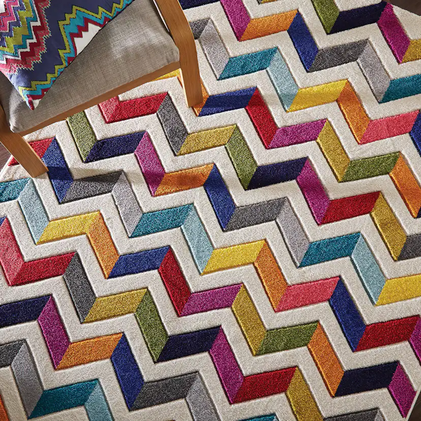Friezematta Flair Rugs Bolero Flerfärgad
