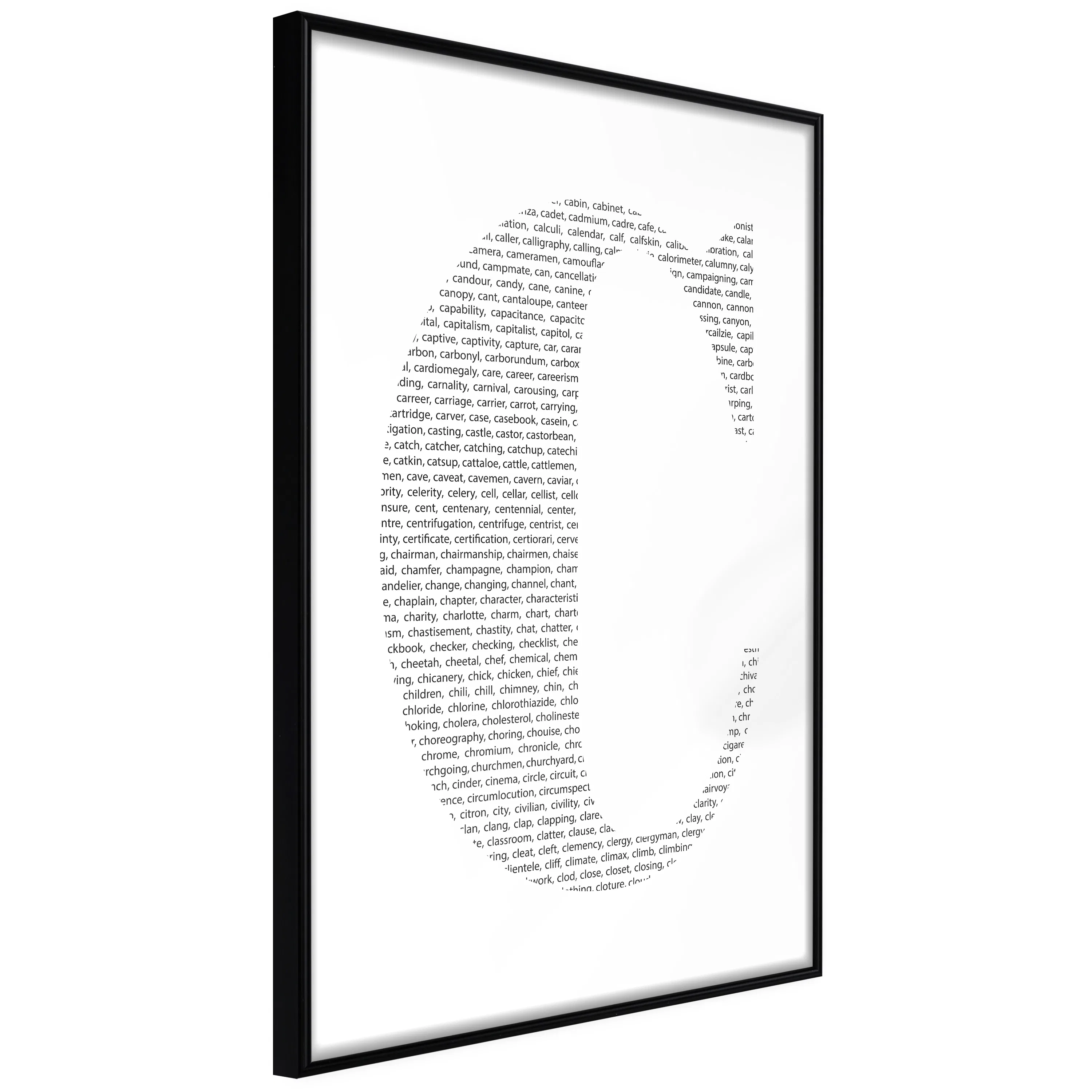 Poster Artgeist Affisch Letter C