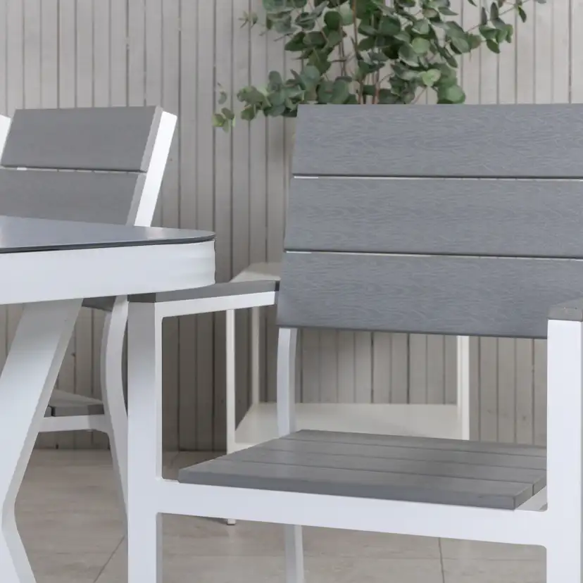 Matgrupp Venture Home Virya Matgrupp Utomhus 200cm med 6 Levels Stapelbara Matstolar