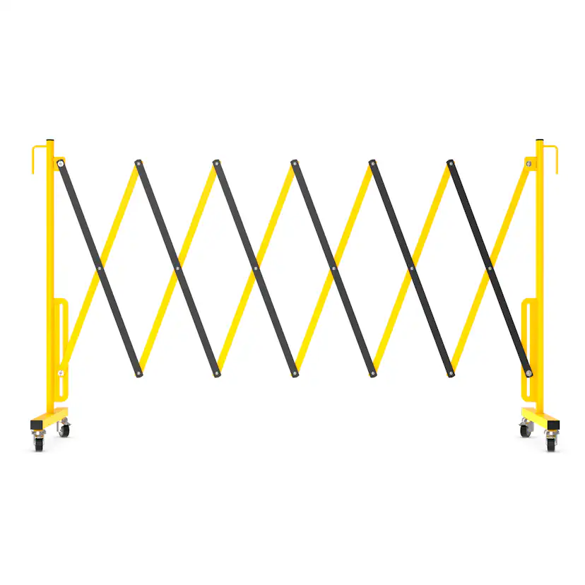 Avgränsare R&R Solutions Expanderbar Mobil Gul/Svart