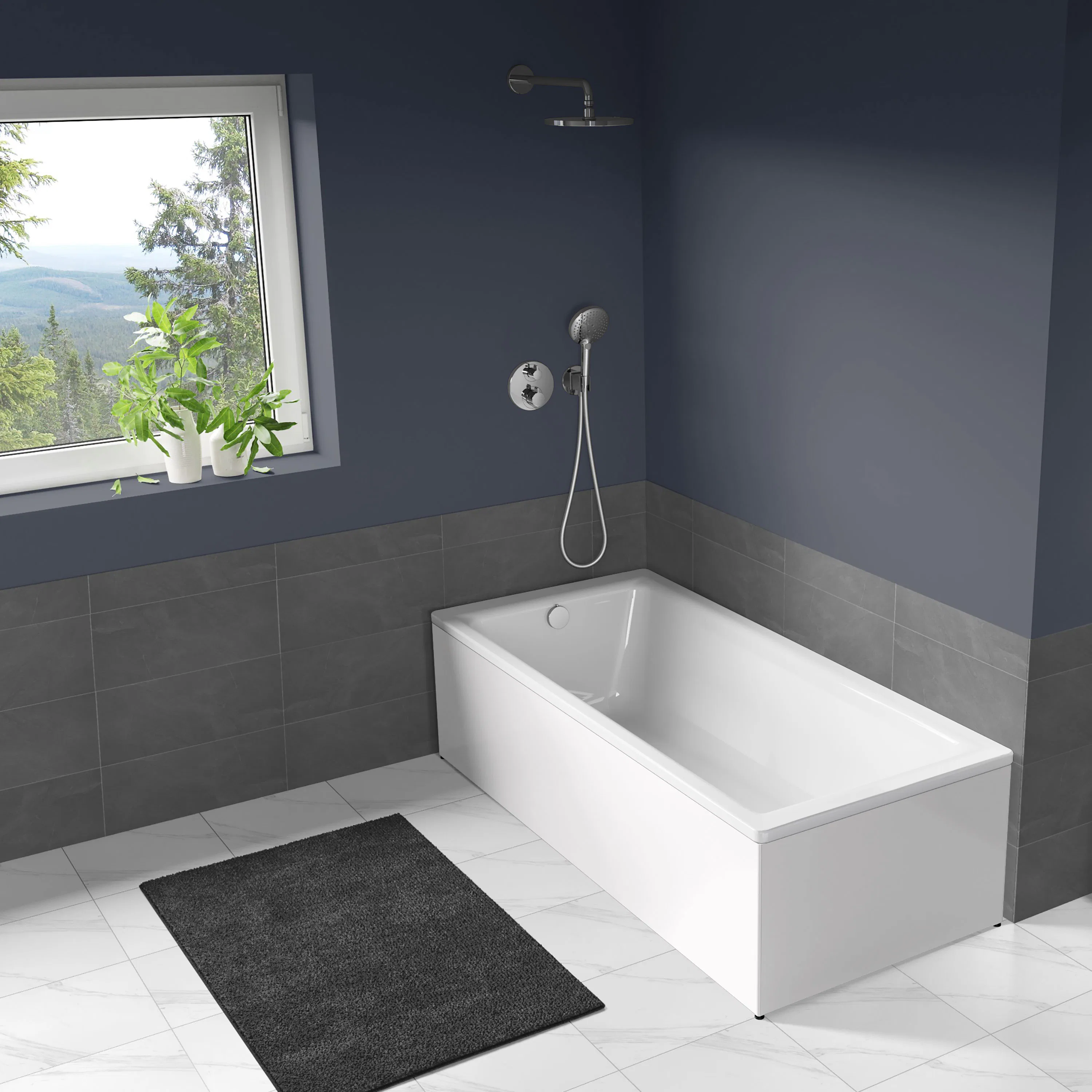 Puro badkar med front Blanco Zeus 1700x750 mm, Blanco Zeus