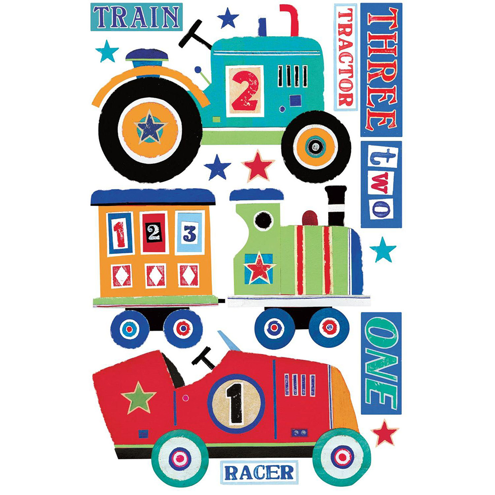 Väggdekor RoomMates Transportation Stor