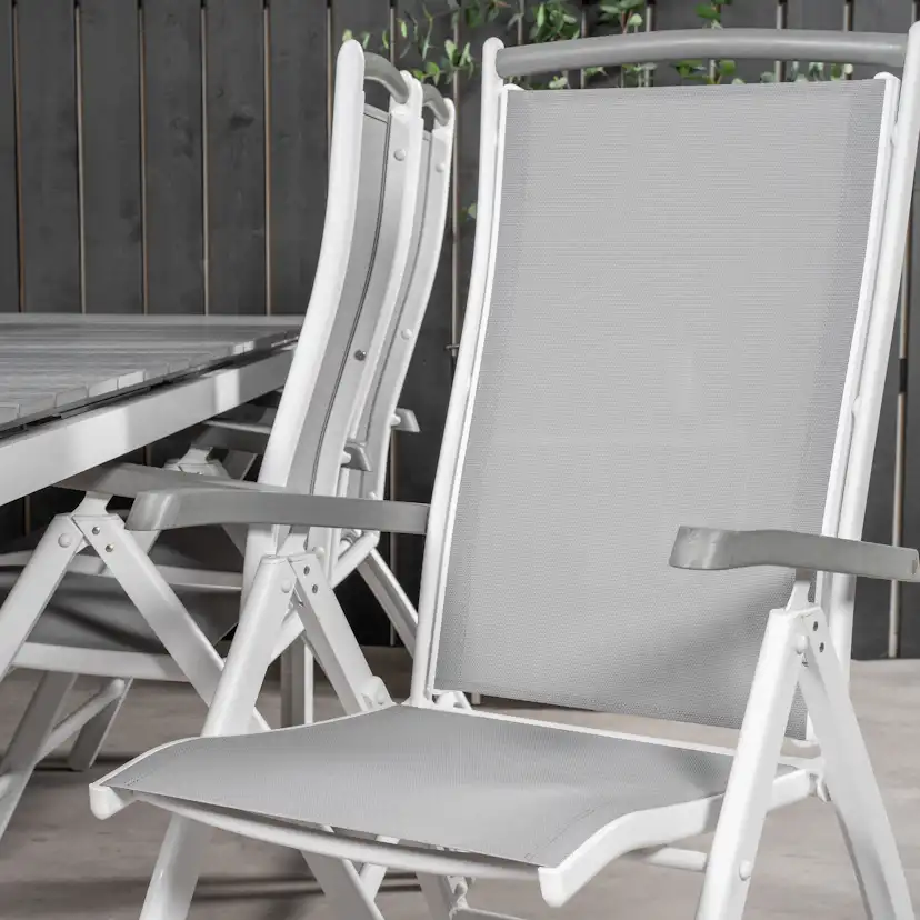 Levels Dining Table 224/324*100 - White Alu / Grey Aintwood Grå