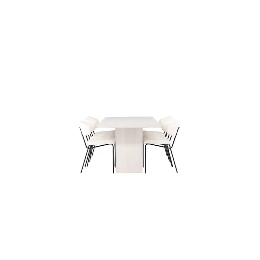 Matgrupp Venture Home Olga med 6 st Chico stolar