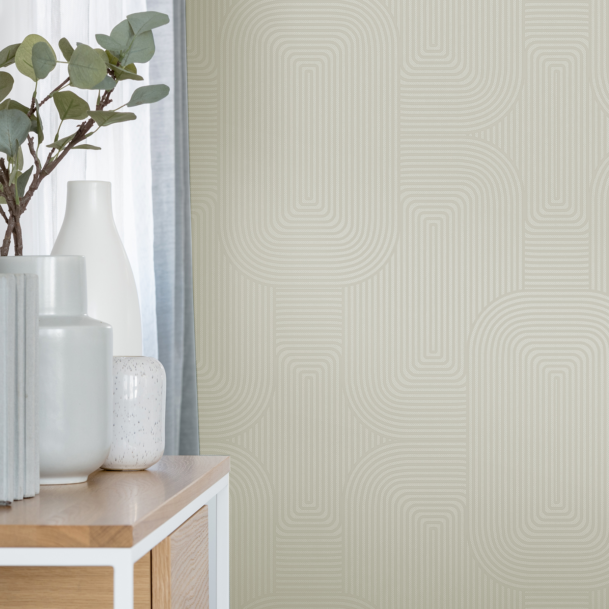 Tapet Superfresco Easy Geometrisk Creme  120957