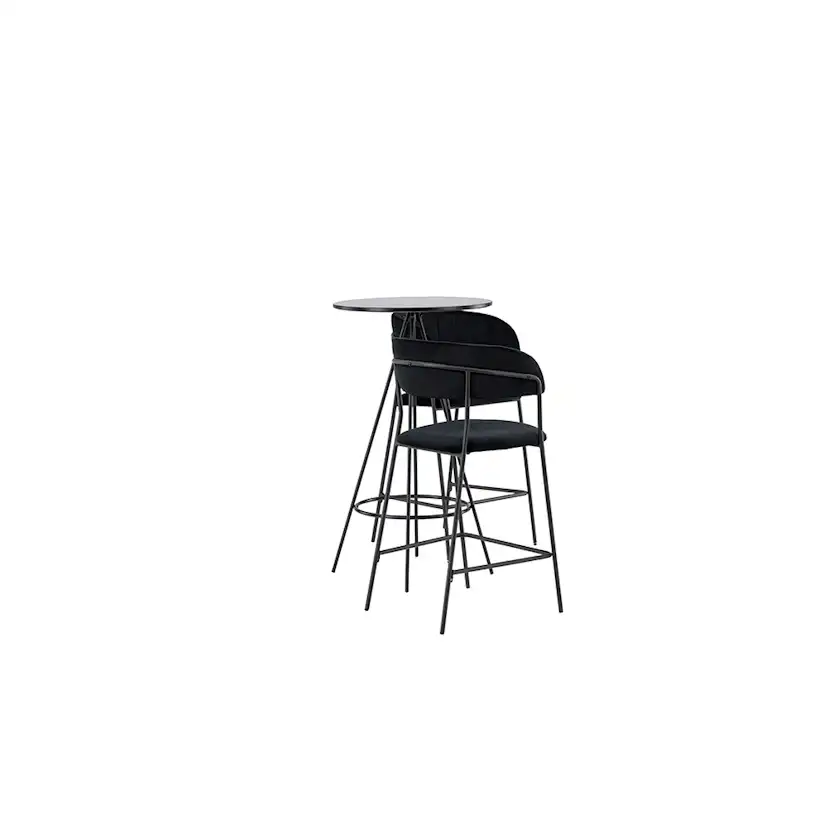 Matgrupp Venture Home Bistro Ø60 cm med 2 st Lui stolar