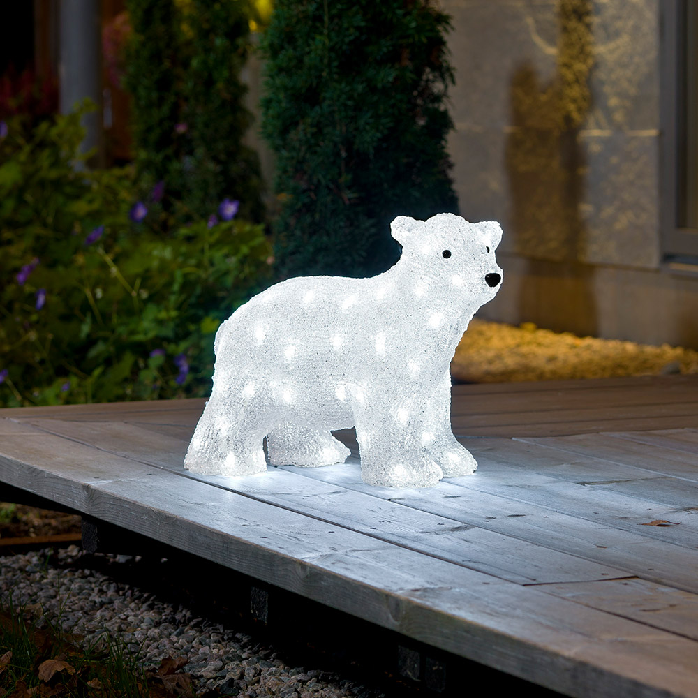 Dekorationsbelysning Gnosjö Konstsmide Isbjörn Stående 64 st LED