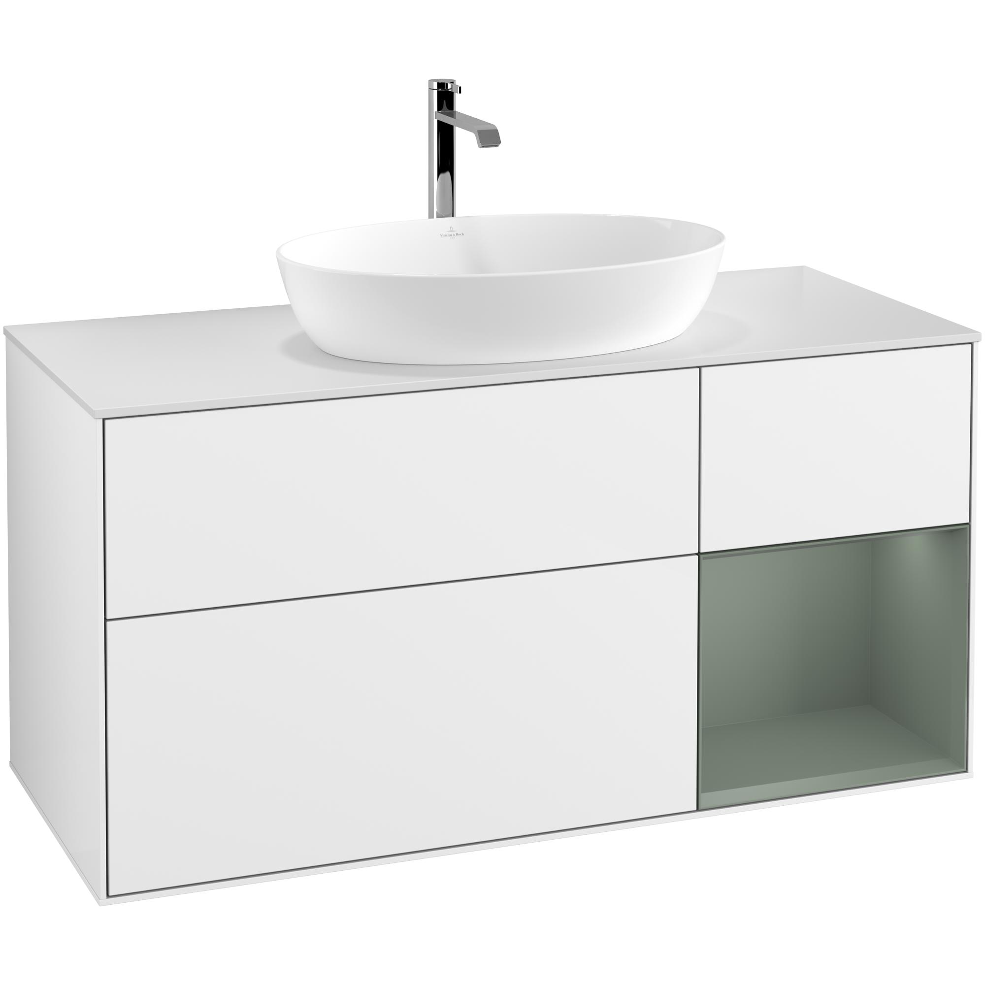 Tvättställsskåp Villeroy & Boch Finion med 3 Lådor Hylla och Bänkskiva för Fristående Tvättställ från Artis & Collaro