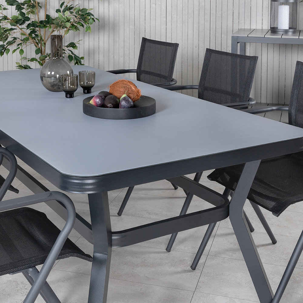 Matgrupp Venture Home Vyn med 6 Anve Matstolar