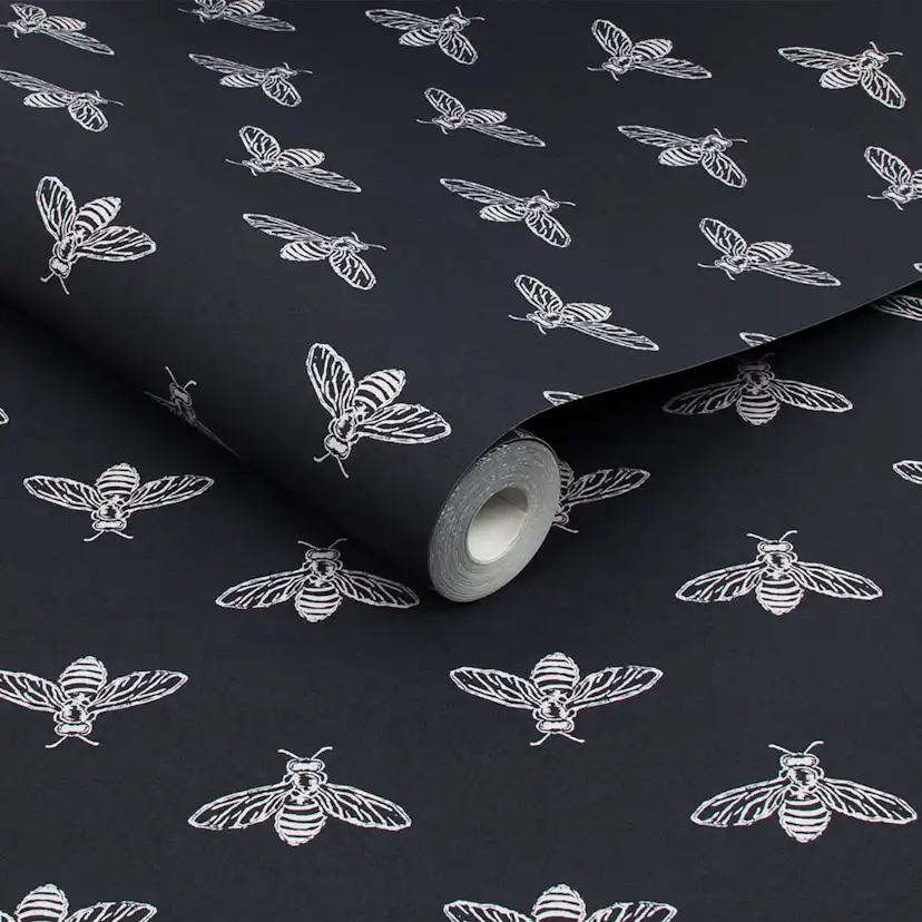Fototapet Joules Block Print Bee French Navy 10mx52 cm