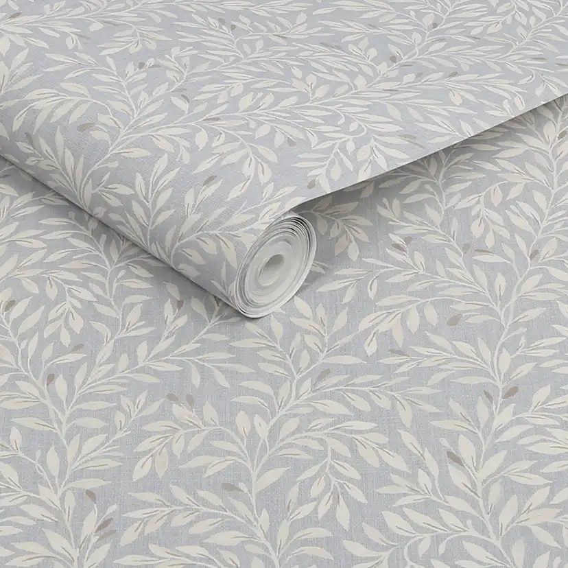 Tapet NEXT Ditsy Leaf Grey
