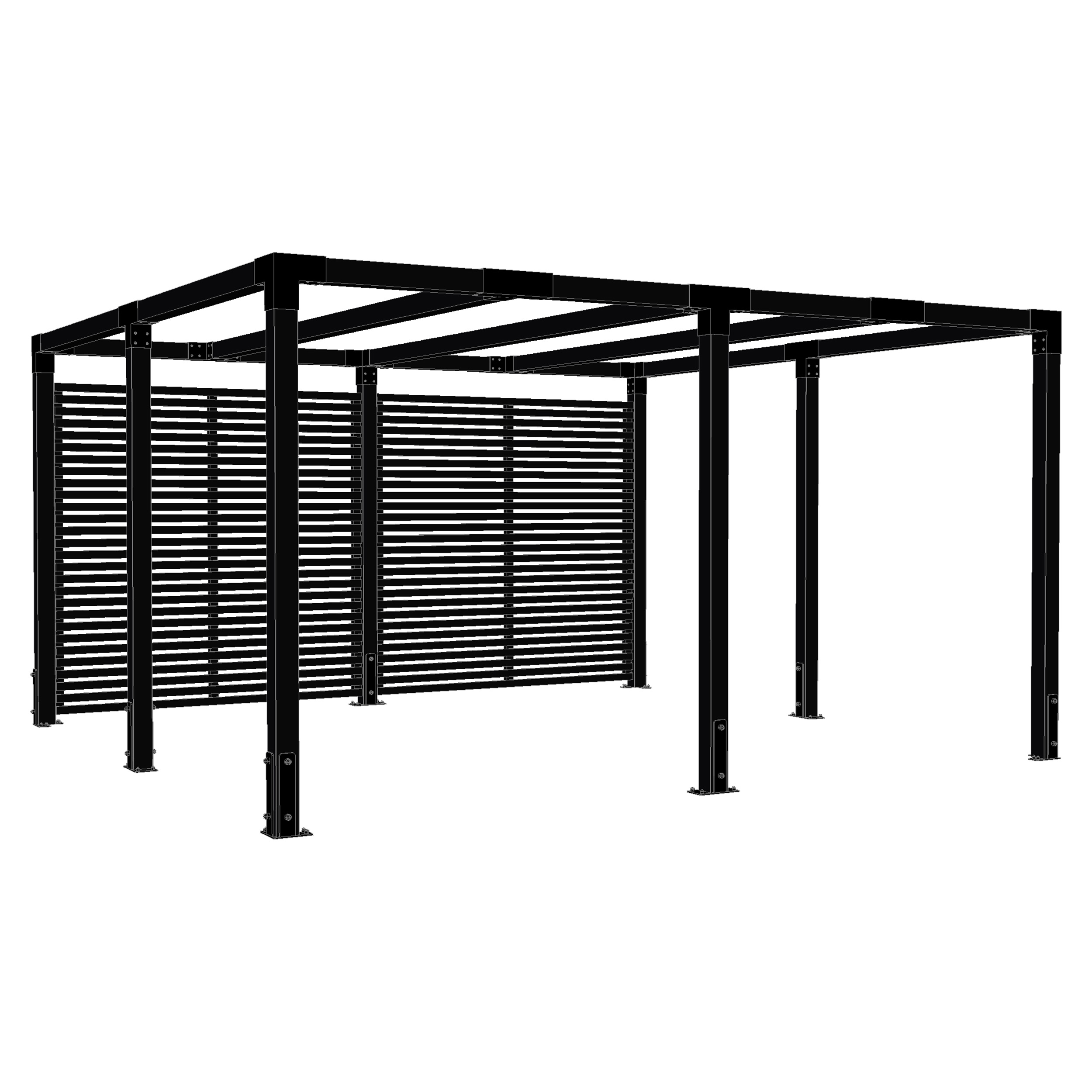 Pergola PLUS Cubic inkl. Tokyo Staket