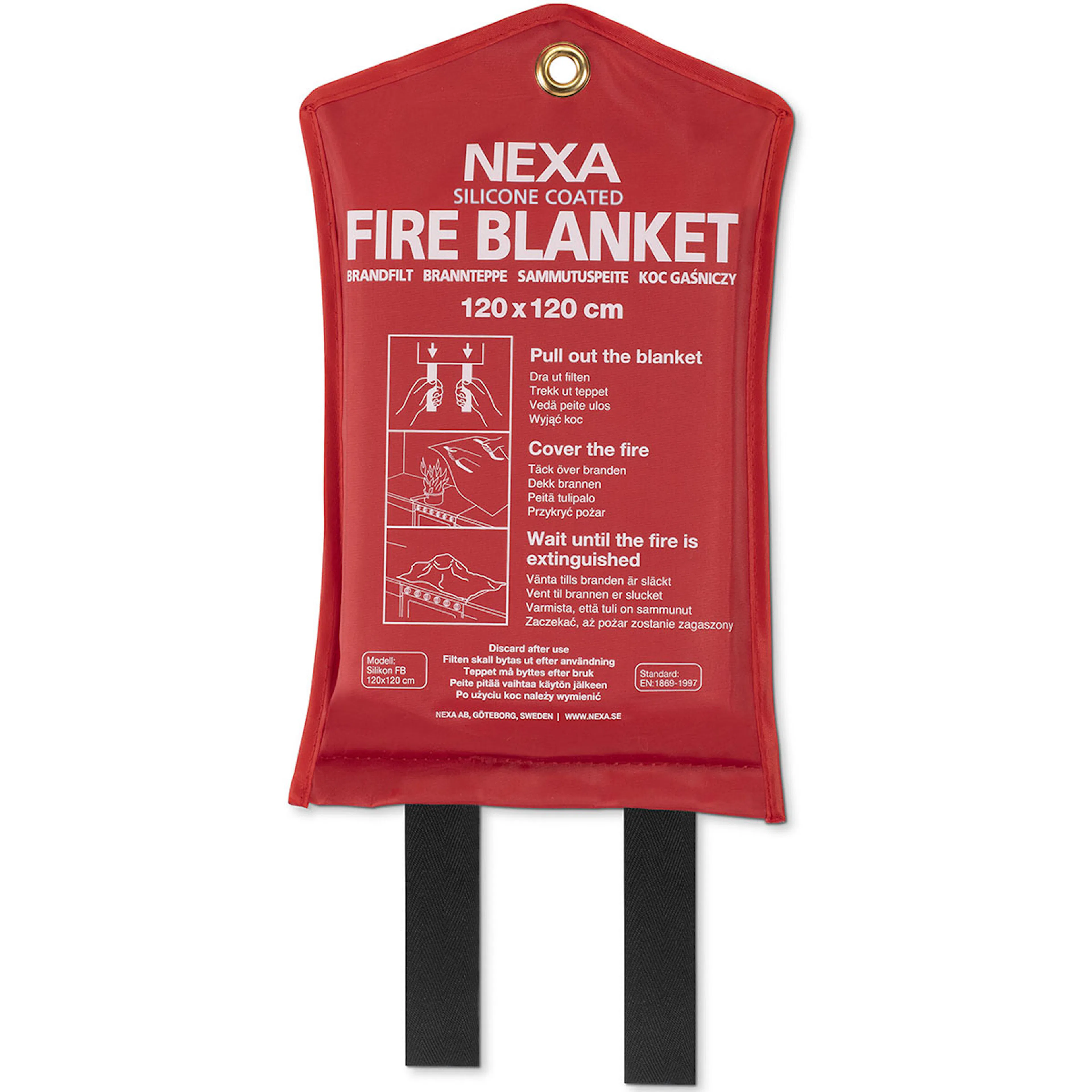 Brandfilt Nexa FB-120 RM Silikon Röd