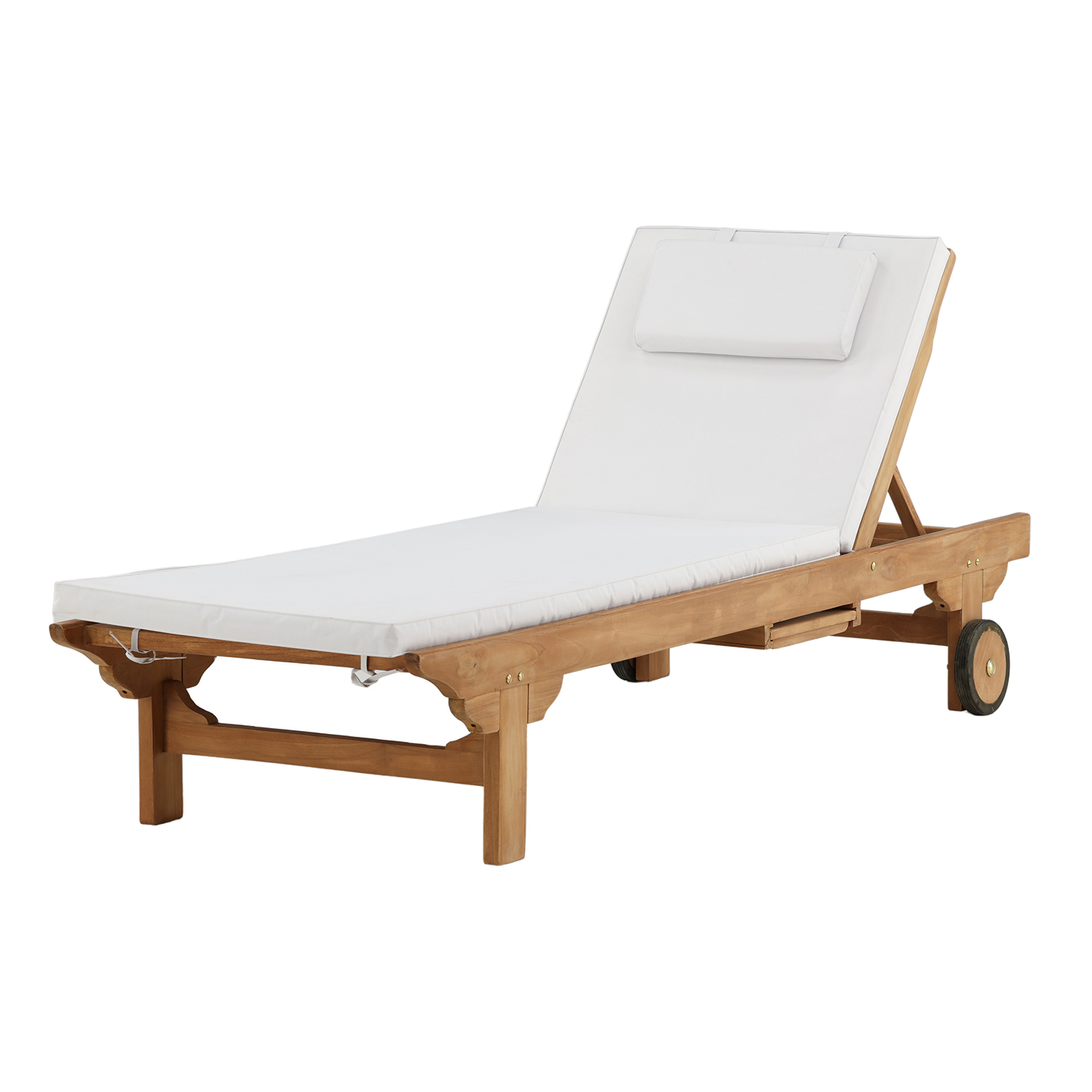 Solsäng Venture Home Ghana med Ställbart Ryggstöd, Teak Utomhus