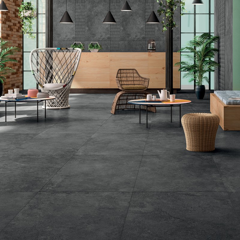 Klinker Marca Corona Street Dark Svart 60x60 cm